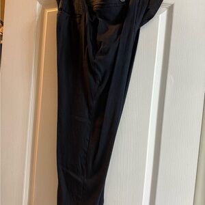 White House Black Market Women’s Black Linen Chinos